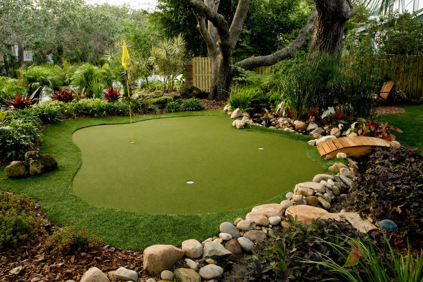 Putting green turf